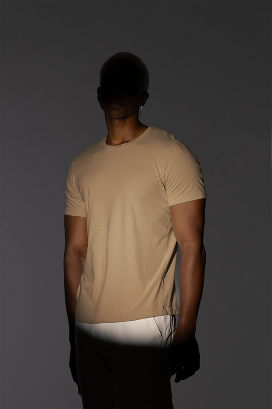 CLASSIC BEIGE: MENS REGULAR FIT T-SHIRT