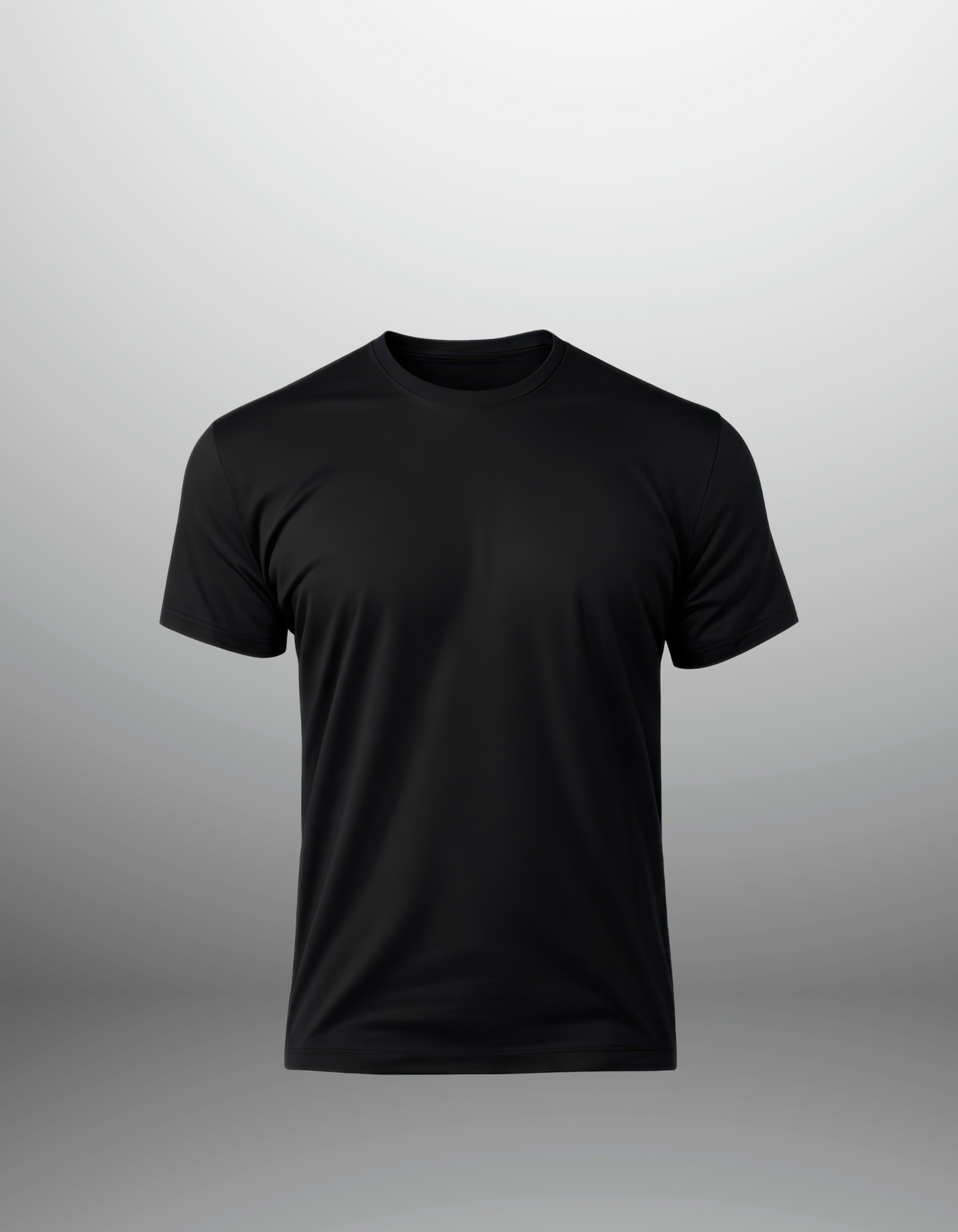 MENS ROUND NECK SOLID THE BLACK OUD T-SHIRT