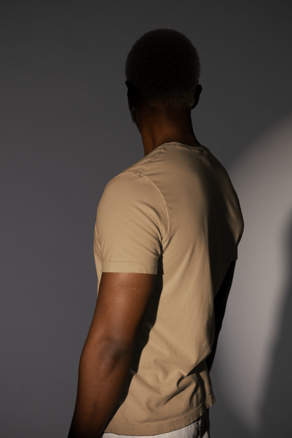 CLASSIC BEIGE: MENS REGULAR FIT T-SHIRT