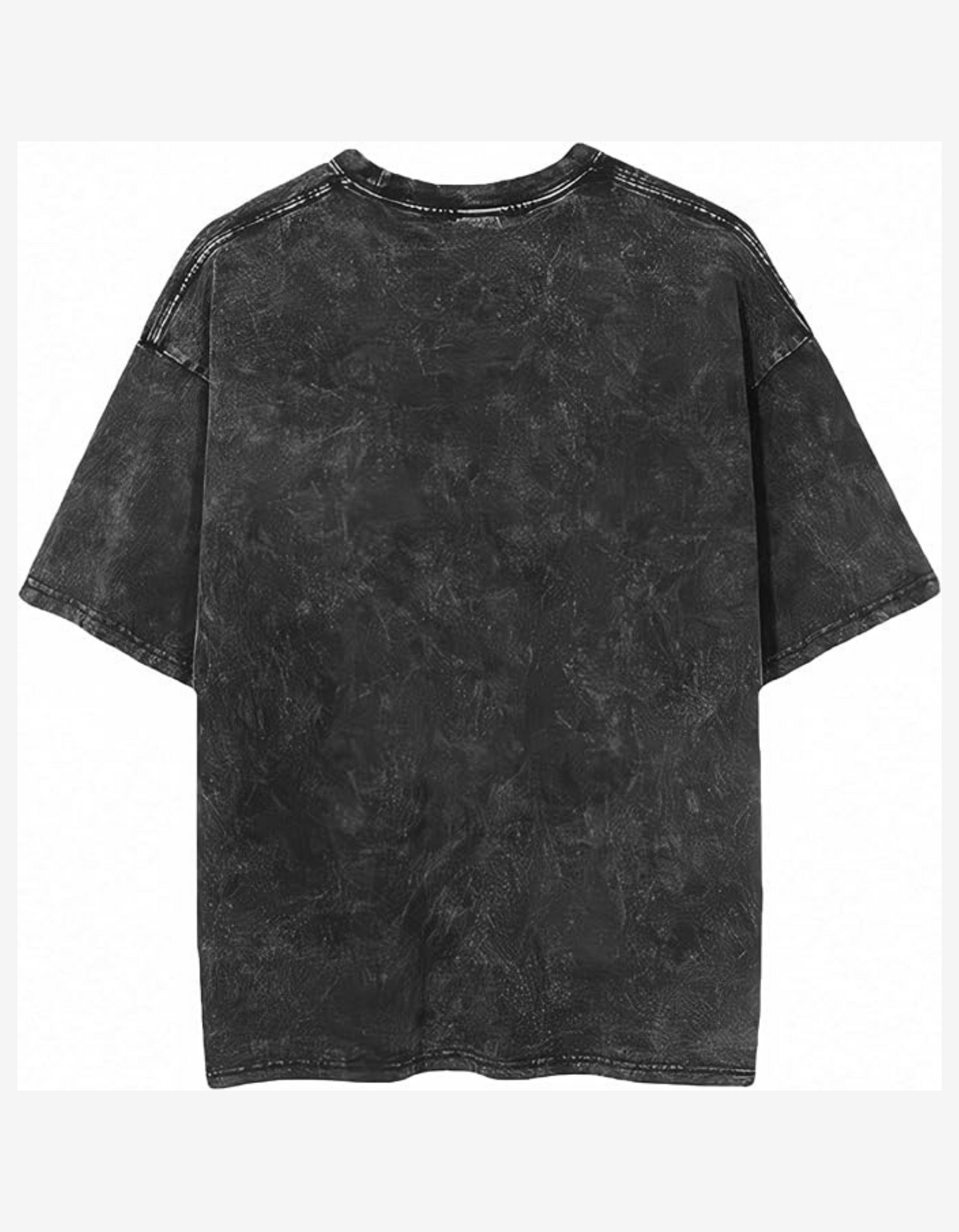 Stone Wash Black Plain Oversized Unisex Tshirt