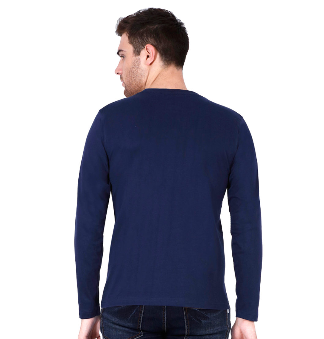 Mens Full Sleeves Round Neck Plain Tshirt