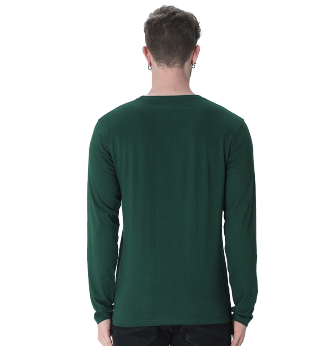 Mens Full Sleeves Round Neck Plain Tshirt