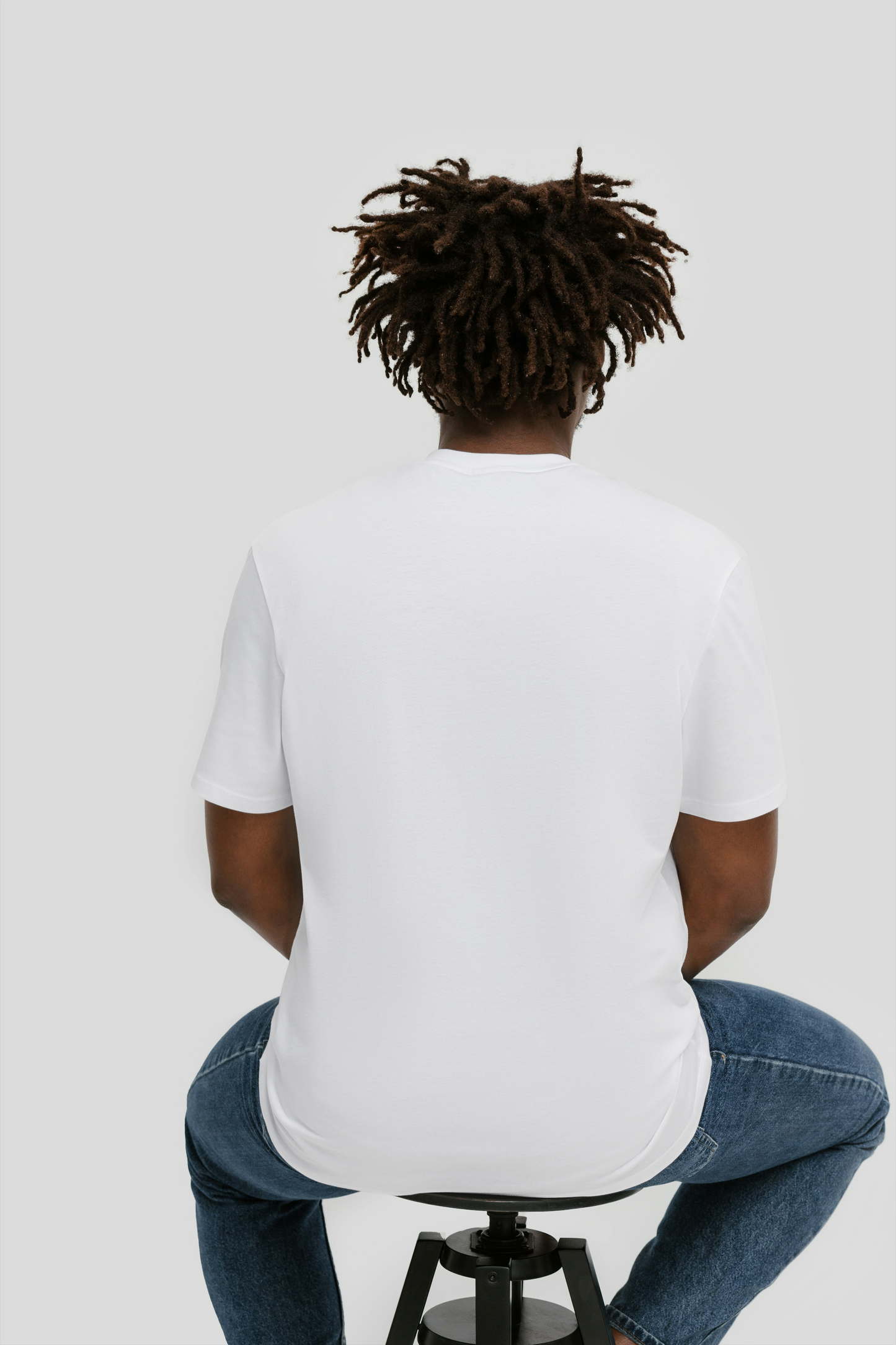 MENS CLASSIC WHITE SOLID T-SHIRT