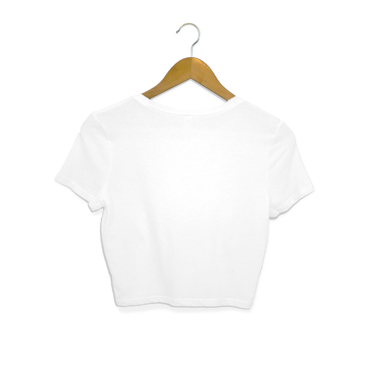 Women Printed White Crop Top