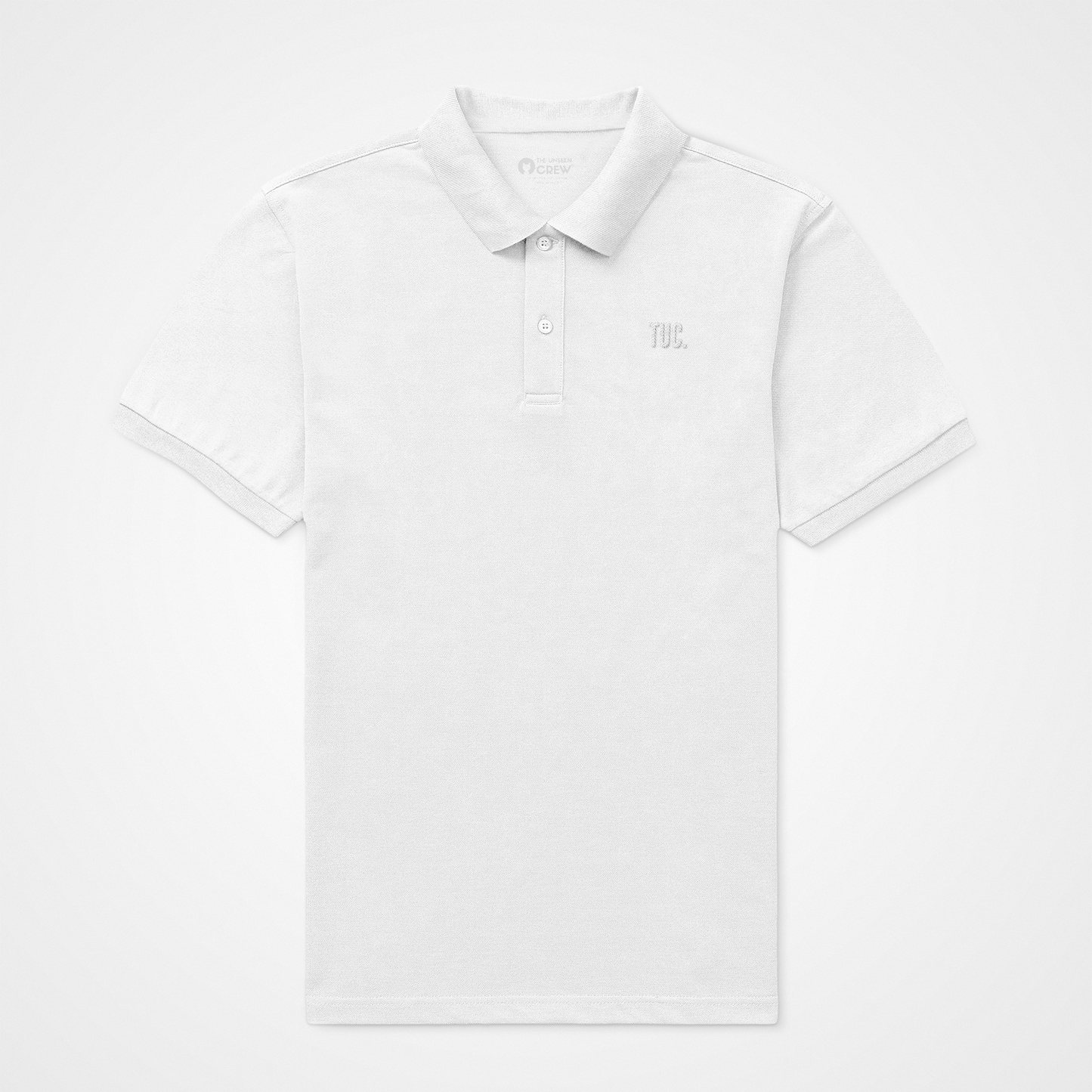 MENS SOLID POLO TSHIRT - White