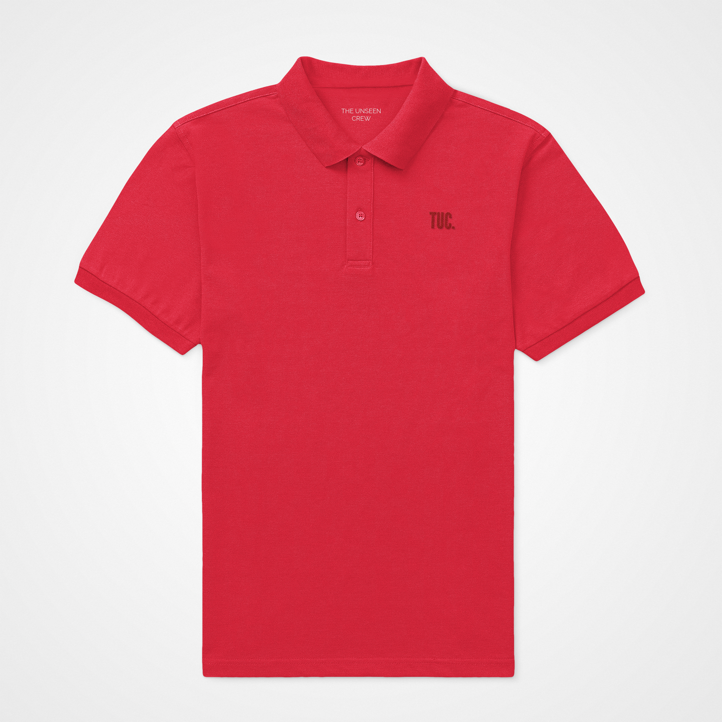 MENS SOLID POLO TSHIRT - RED